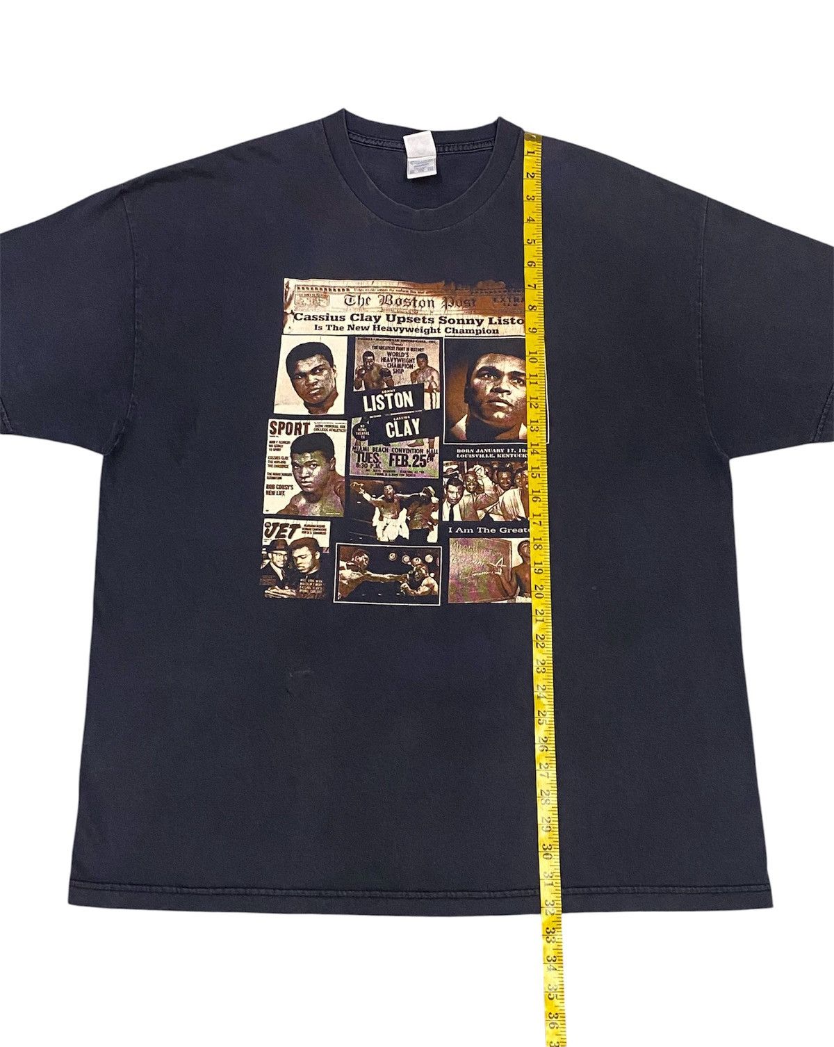 Vintage Vintage Muhammad Ali Cassius Clay Vs Sonny Liston T-Shirt Size US XXL / EU 58 / 5 - 10 Thumbnail