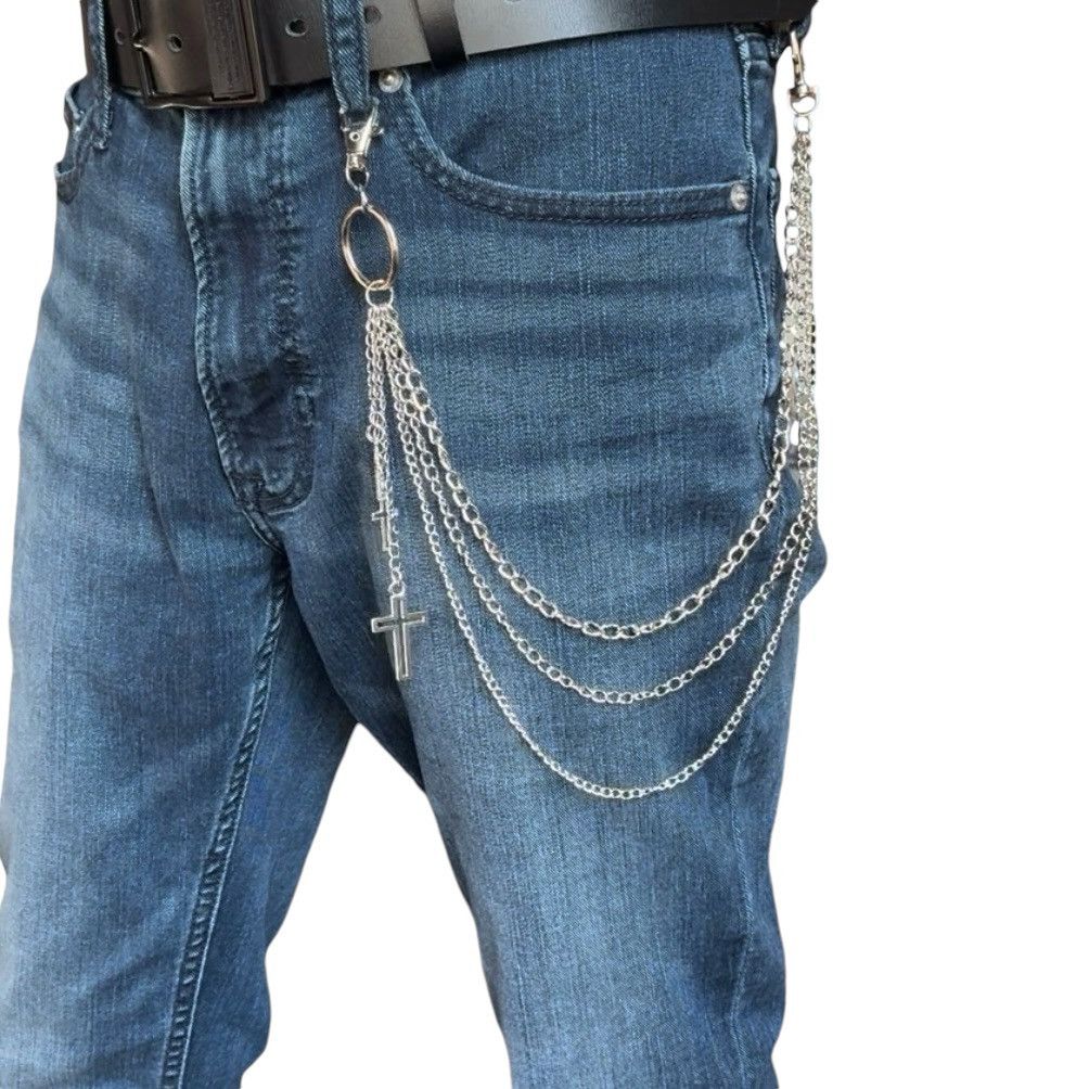 Other Cross Pants Chain for Men Women,Jeans Chain,Keys Chain Size ONE SIZE - 1 Thumbnail