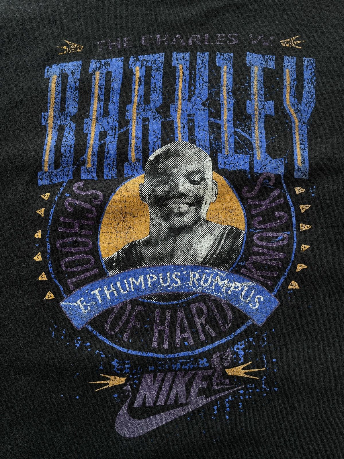Nike Rare (!) Vintage 90s Nike x Charles Barkley T-shirt NBA Size US M / EU 48-50 / 2 - 7 Thumbnail