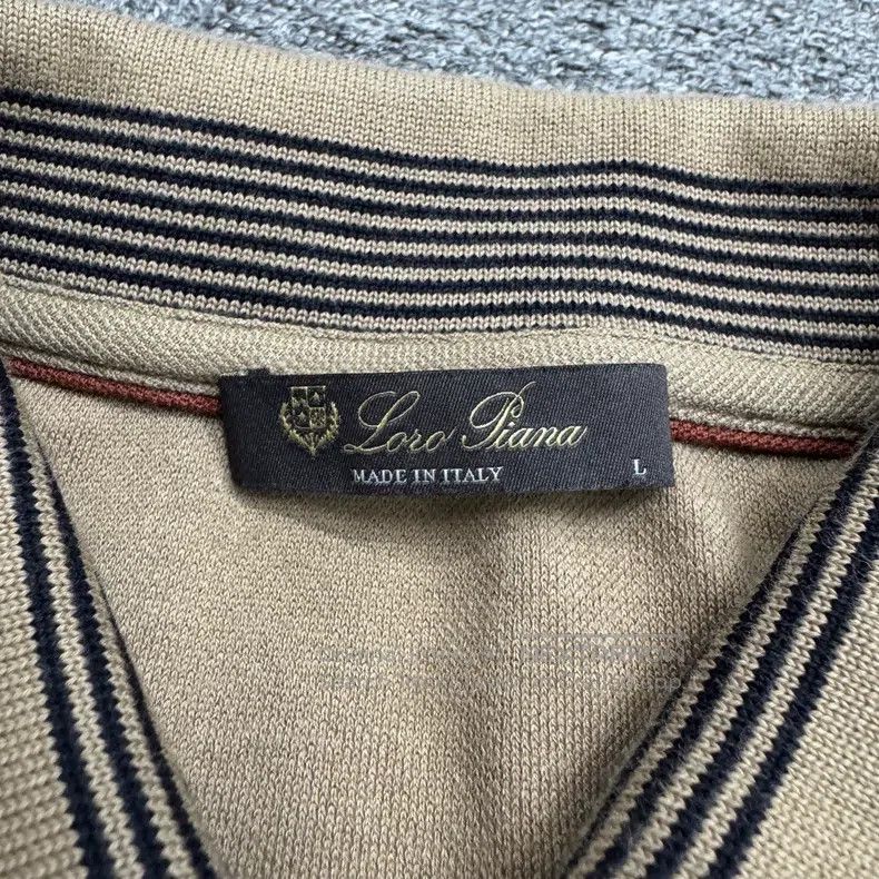 Loro Piana Loro Piana Striped Collar Polo Short Sleeve Size US L / EU 52-54 / 3 - 2 Thumbnail