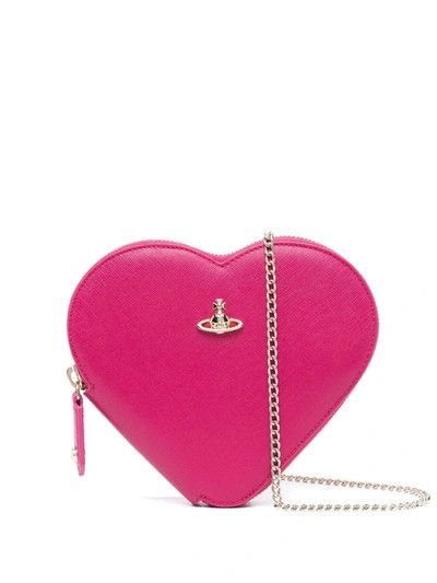 Vivienne Westwood o1f1d3z0825 Size: OS / Victoria Heart Crossbody Bag in Pink Size ONE SIZE - 1 Preview