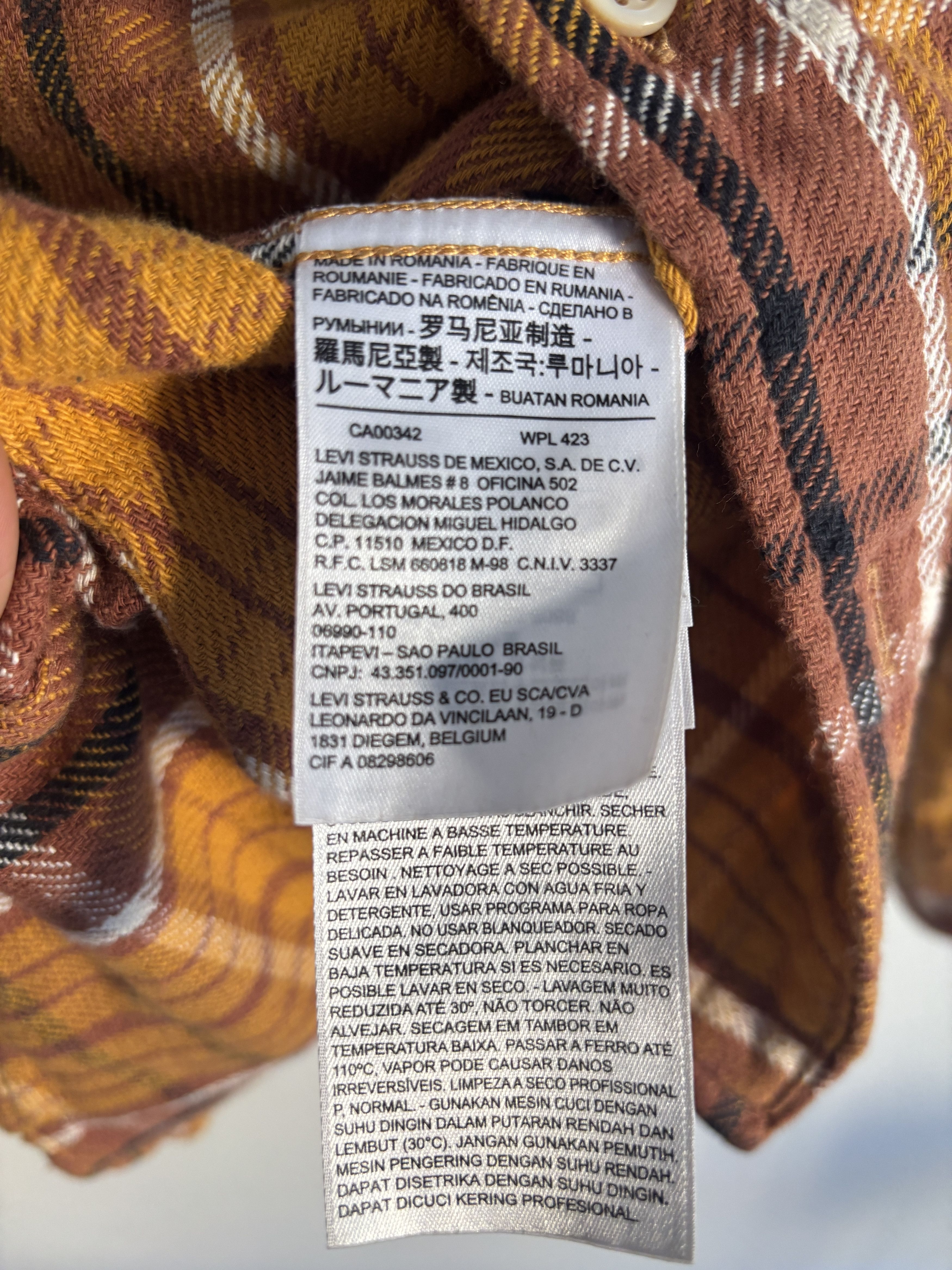 Levi's Vintage Clothing LVC Plaid Check Flannel Shirt - Small Size US S / EU 44-46 / 1 - 5 Thumbnail