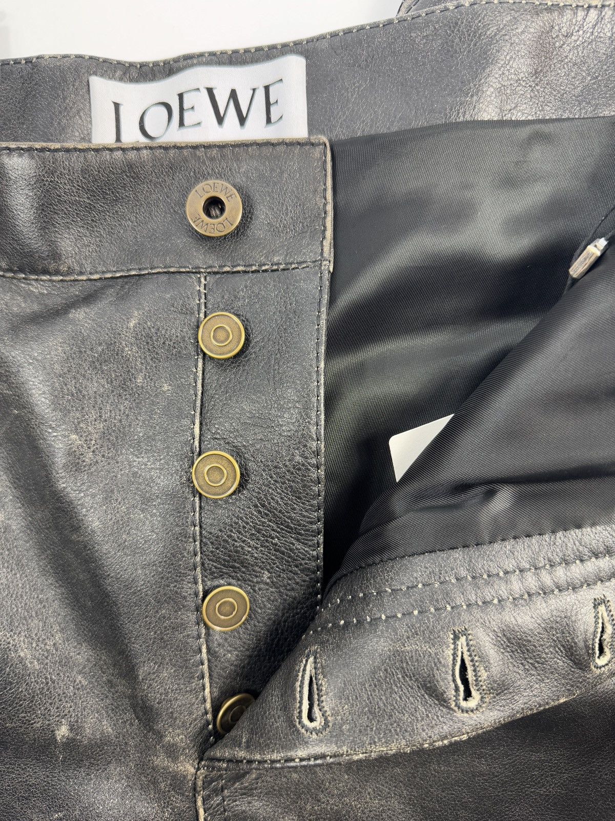 Loewe LEATHER PANTS Size US 34 / EU 50 - 5 Thumbnail