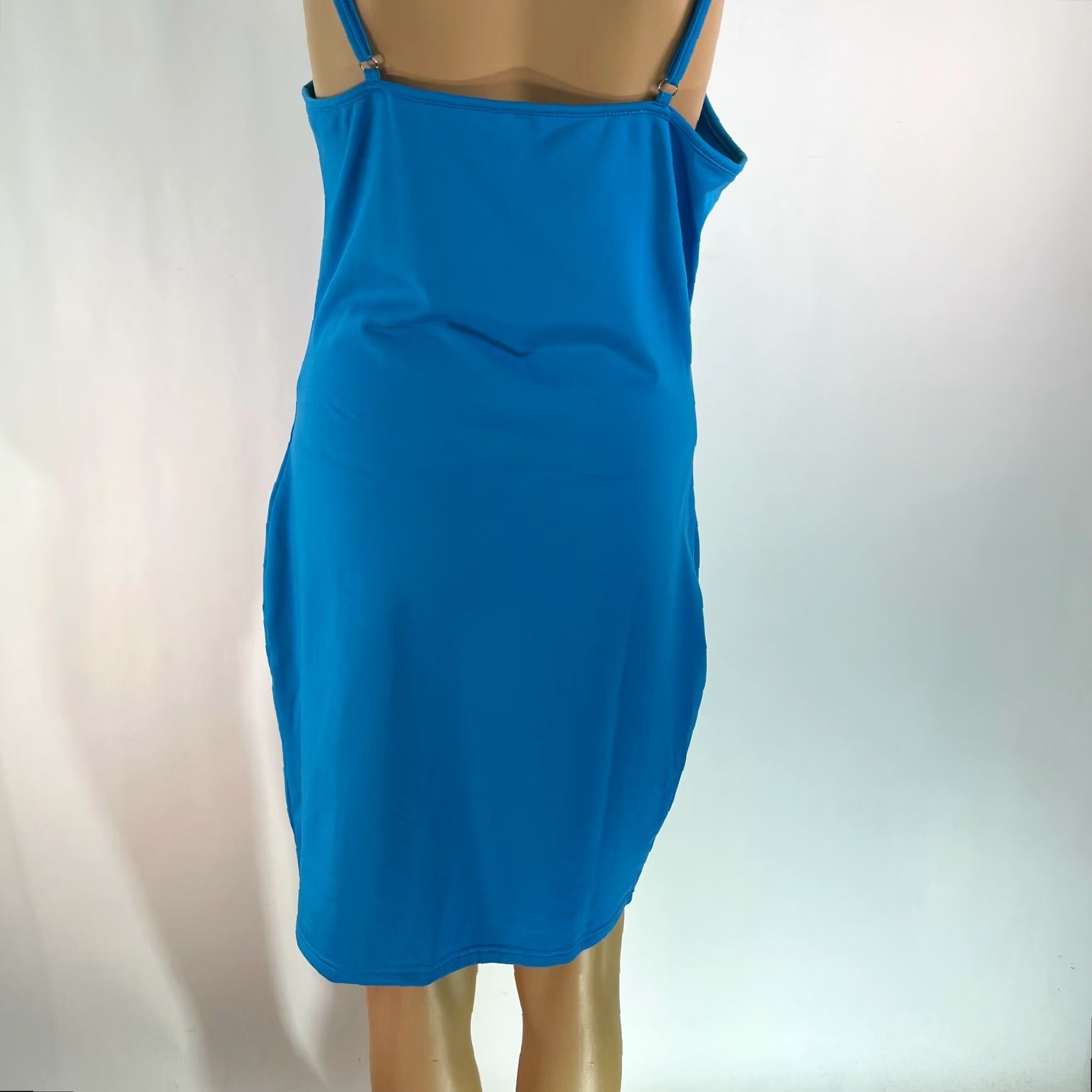 Vintage Unbranded Pullover Bodycon Sheath Dress Women's XL Blue Shirt? Size XL / US 12-14 / IT 48-50 - 4 Thumbnail