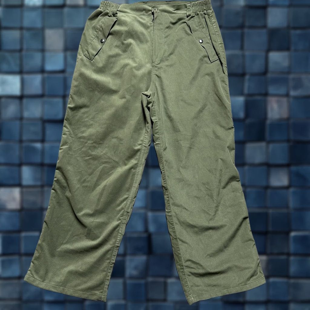 Vintage Huntworth Mens Medium Green Micro Fleece Hunting Pants Waterproof Weatherproof Size US 31 - 1 Thumbnail