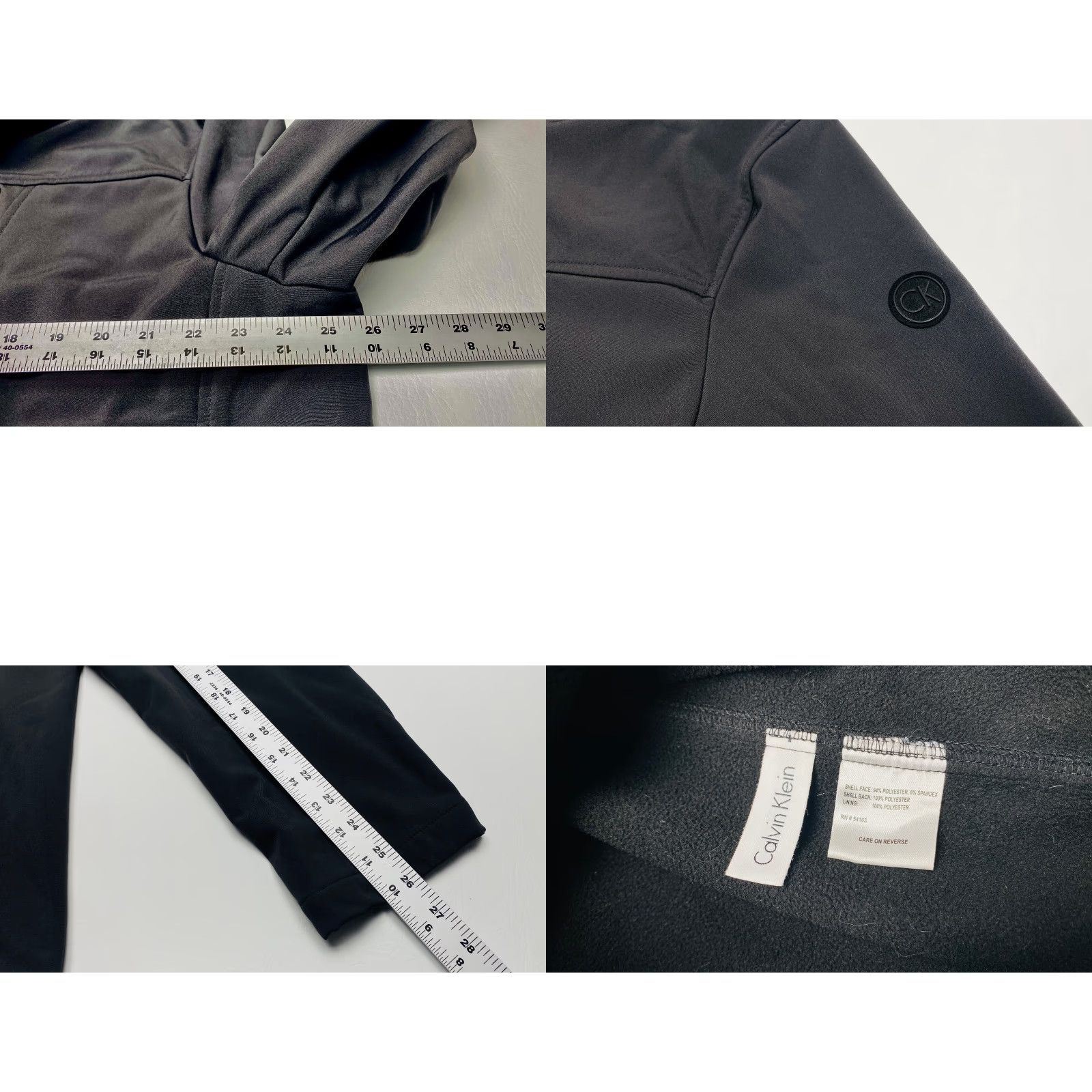 Calvin Klein Calvin Klein Men’s Jacket XL Black Softshell Water Resistant 4-Way Stretch 7719 Size US XL / EU 56 / 4 - 8 Thumbnail