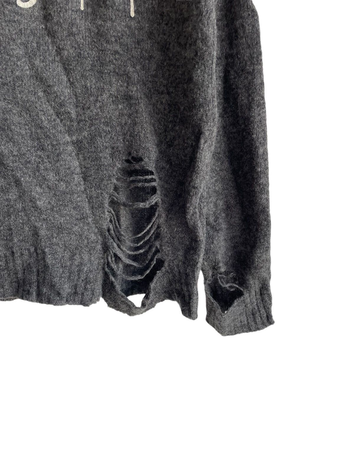 Hysteric Glamour × Le Grande Bleu (L.G.B.) Old Hysteric Heavy "Underground" Distressed Wool Knitwear Size US M / EU 48-50 / 2 - 5 Thumbnail
