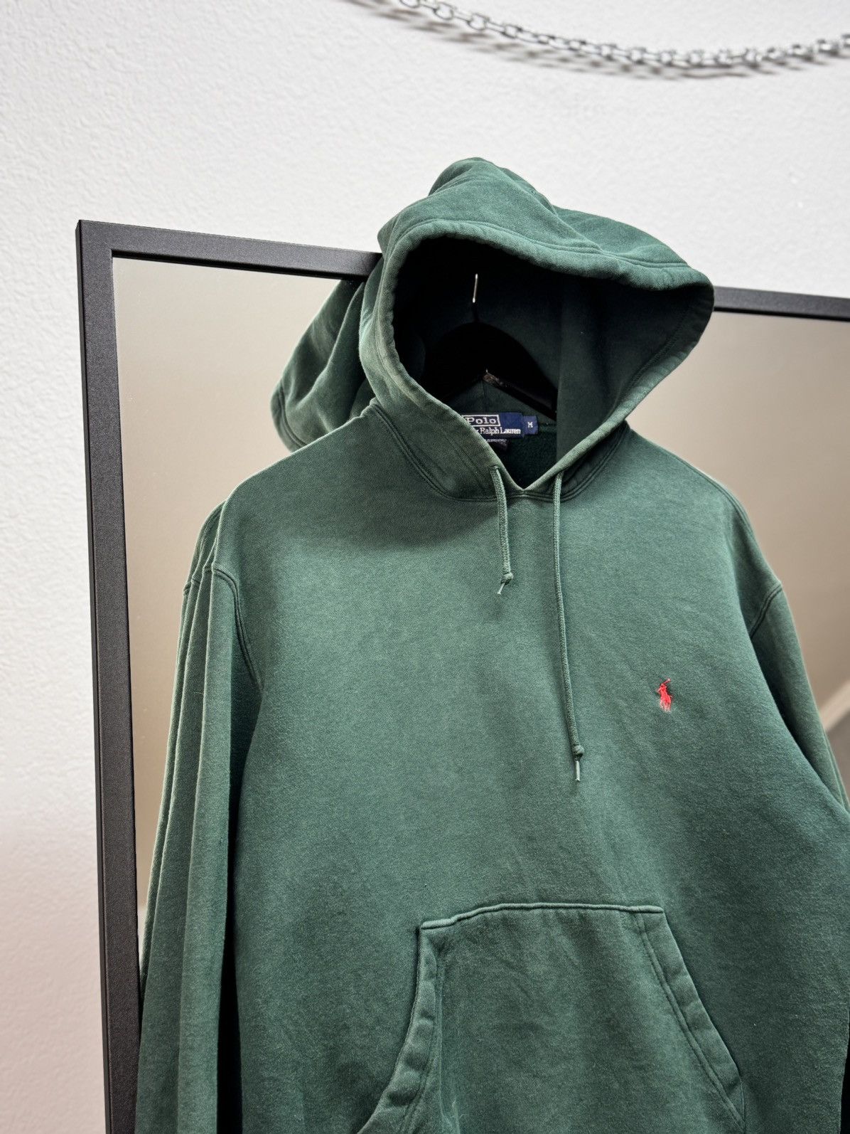 Lauren Ralph Lauren × Polo Ralph Lauren × Vintage Faded Oversized Vintage 90s Small Logo Horse Ralph Hoodie NY Size US M / EU 48-50 / 2 - 5 Thumbnail