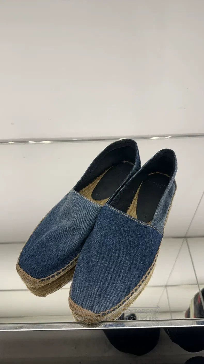 Saint Laurent Paris Saint Laurent Paris Fisherman Shoes, Denim Fabric Shoes Size US 7 / EU 40 - 1 Thumbnail