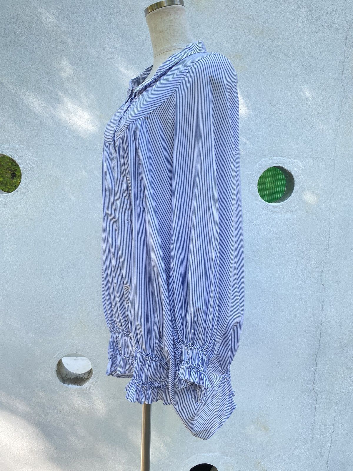 Frapbois FRAPBOIS Blue and white striped blouse Size ONE SIZE - 14 Thumbnail