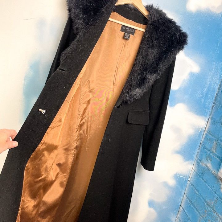 Express Vintage hooded floor-length wool coat Size M / US 6-8 / IT 42-44 - 4 Thumbnail