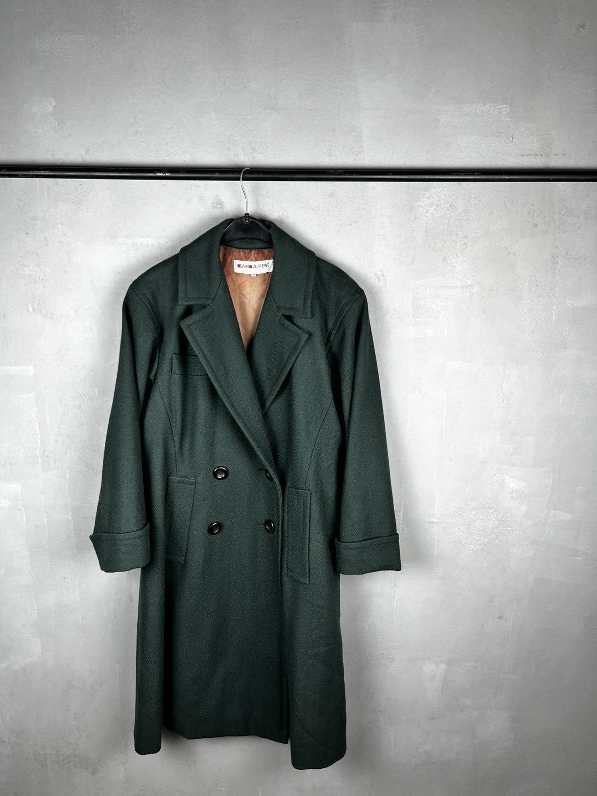 Yves Saint Laurent saint laurent gren coat vintage 80s Size S / US 4 / IT 40 - 10 Thumbnail