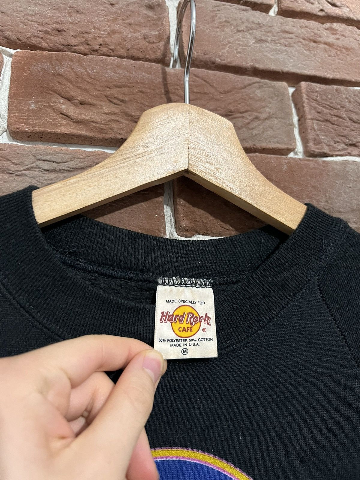 Vintage Vintage 80s Hard Rock Cafe Las Vegas Crewneck Sweatshirt Size US M / EU 48-50 / 2 - 3 Thumbnail