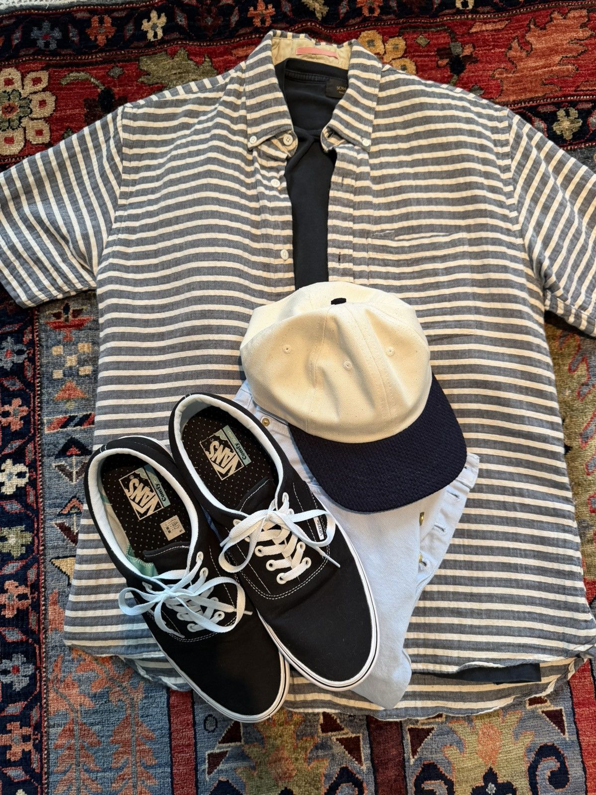 Apolis Aoolis Short Sleeve Striped L Size US L / EU 52-54 / 3 - 1 Thumbnail