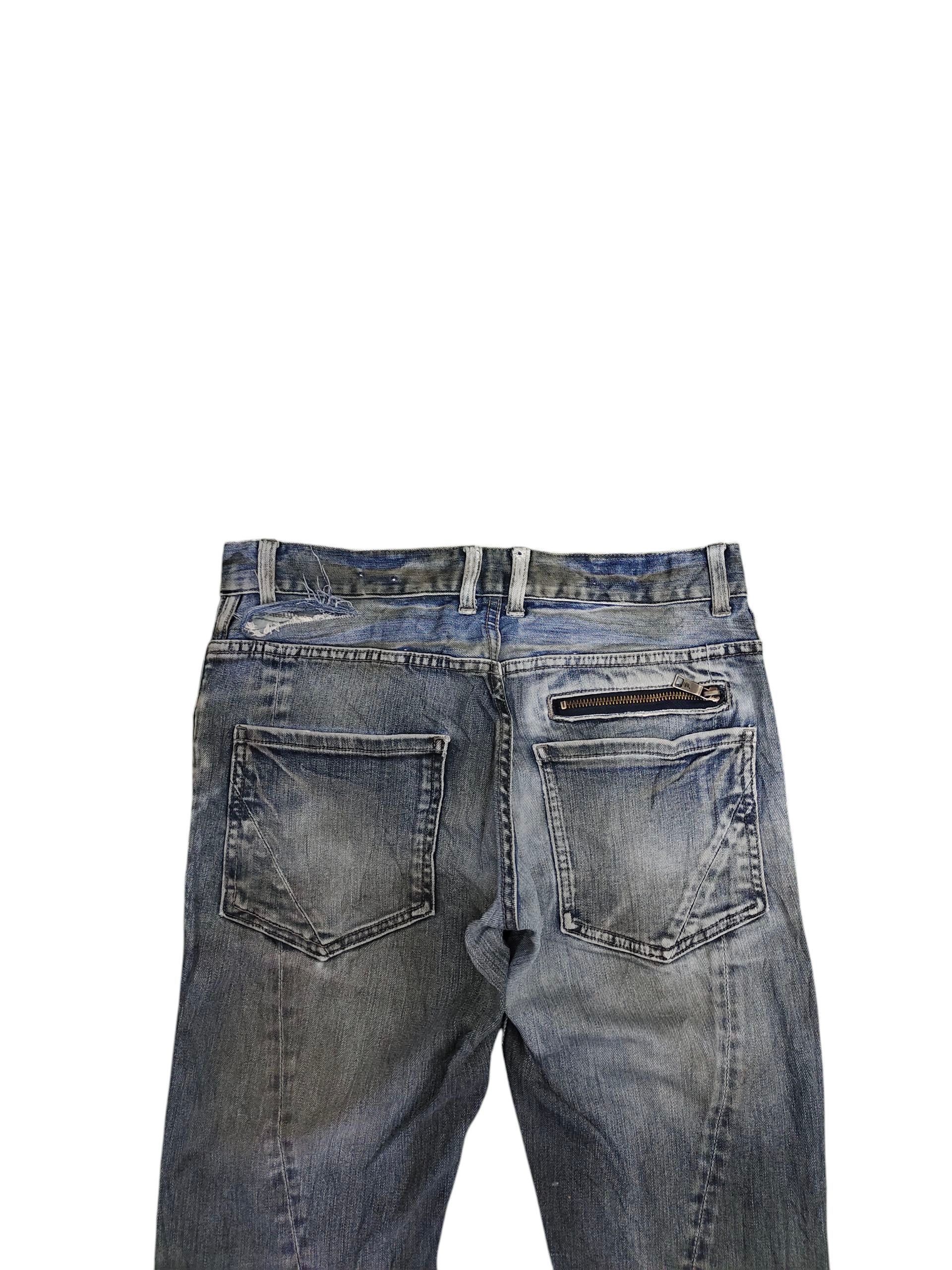 Schlussel Japanese Brand Schlussel Clawmark Distress Faded Jeans Size US 28 / EU 44 - 9 Thumbnail