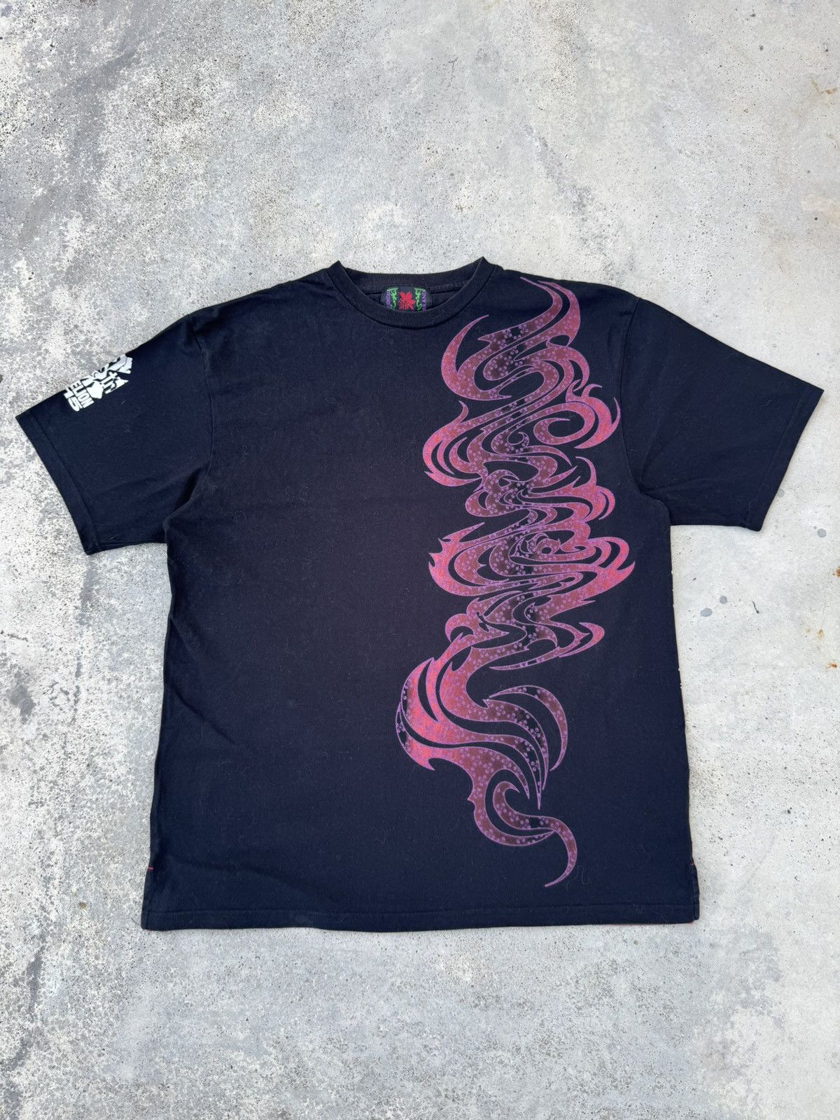 20471120 20th Anniversary Evangelion Sukajan Sakura Over Print Tees Size US L / EU 52-54 / 3 - 4 Thumbnail
