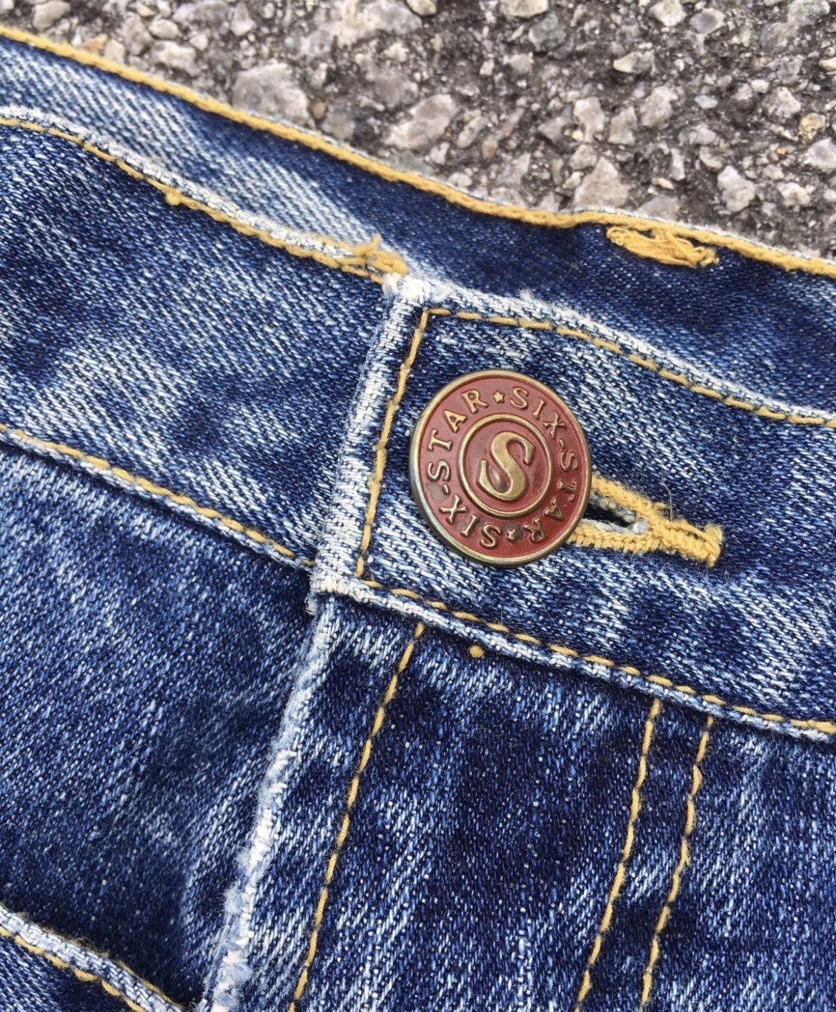 Hysteric Glamour × Japanese Brand × Le Grande Bleu (L.G.B.) Flare💥90s Six Star Insane Faded Flare Distressed Jean Size US 32 / EU 48 - 5 Thumbnail