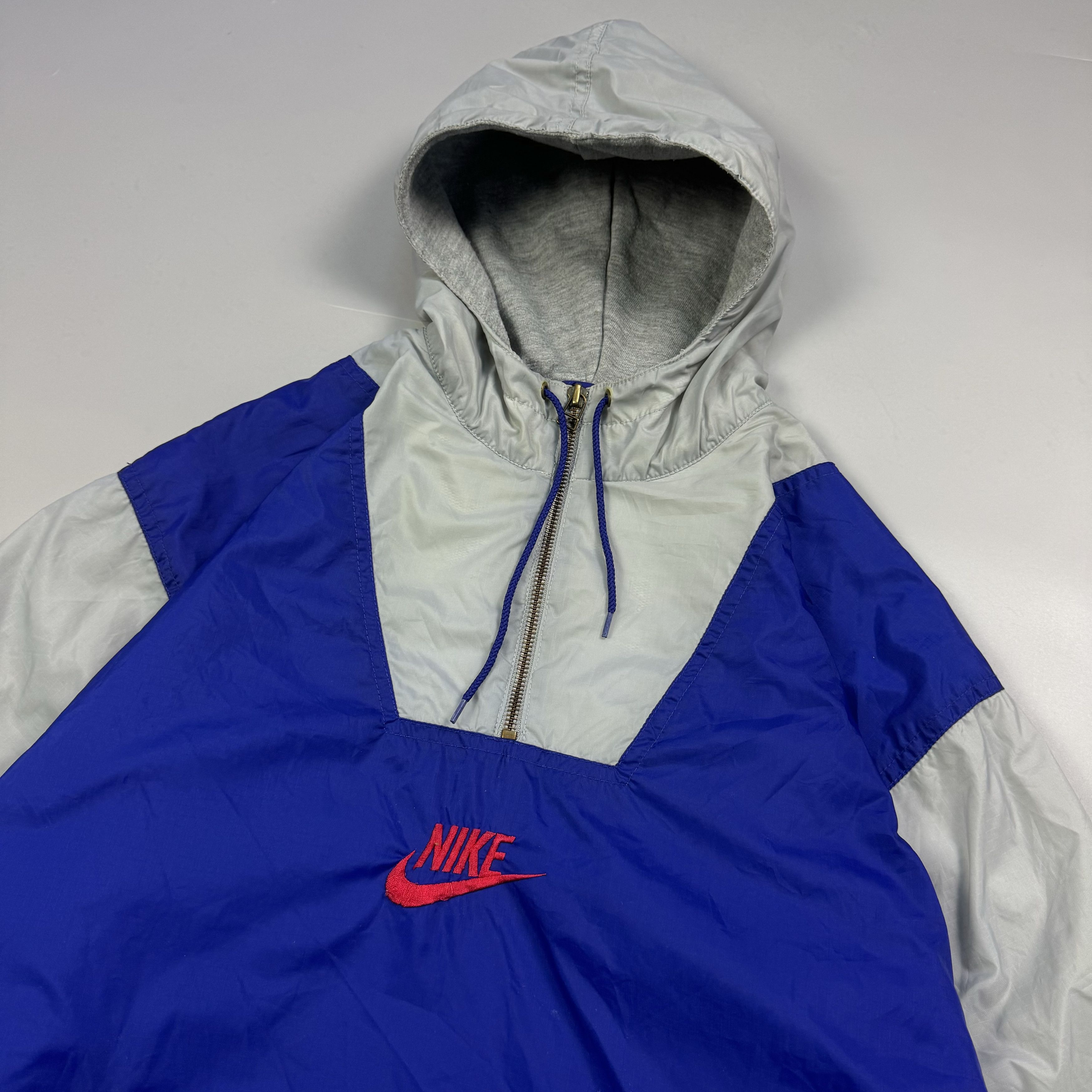 Nike × Vintage NIKE USA BEAVERTON OREGON NYLON 1/4 ZIP JACKET VINTAGE 1980S Size US S / EU 44-46 / 1 - 5 Thumbnail