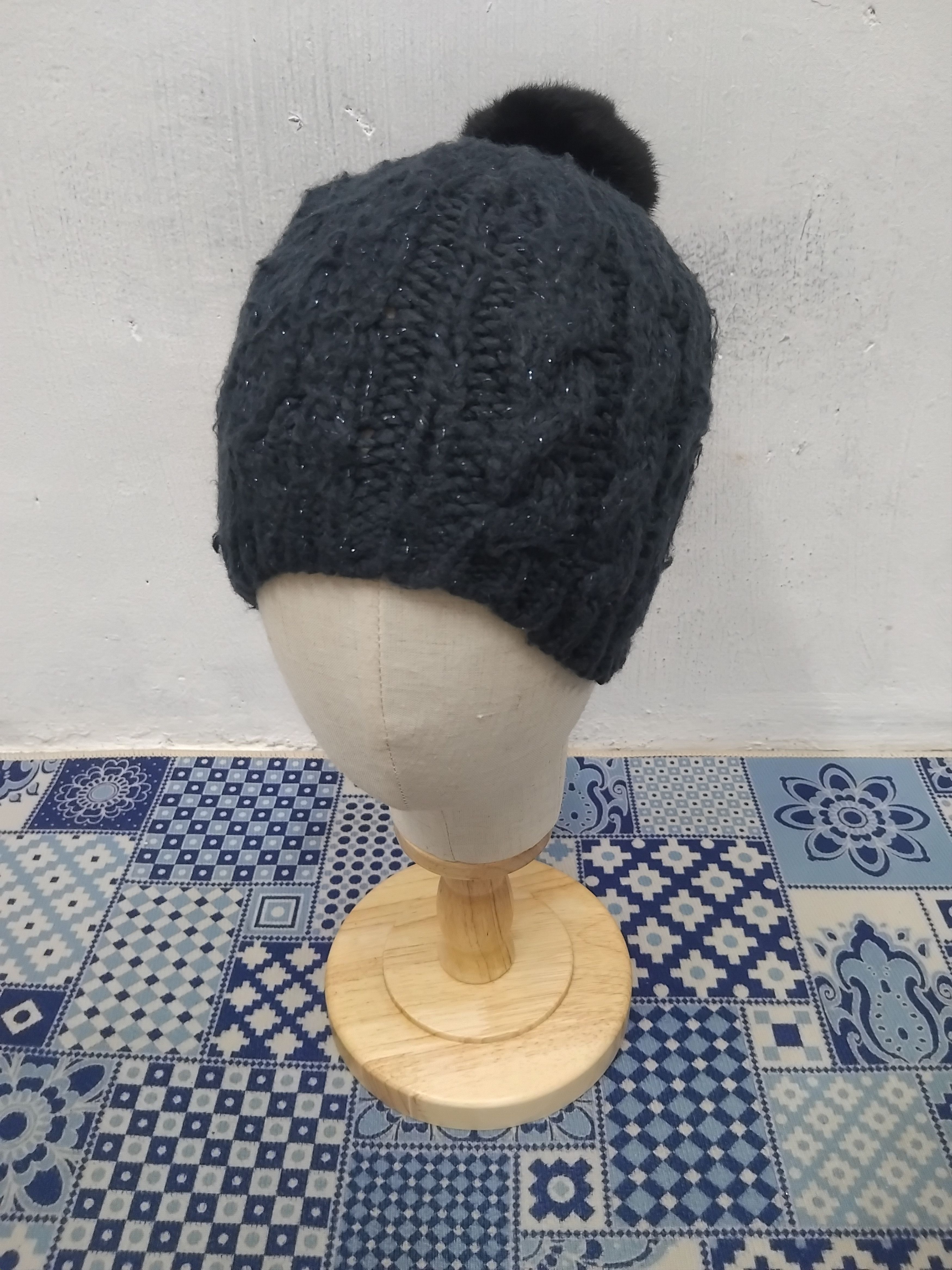 Global Work 💥Global work blue work beanie hat Size ONE SIZE - 1 Thumbnail