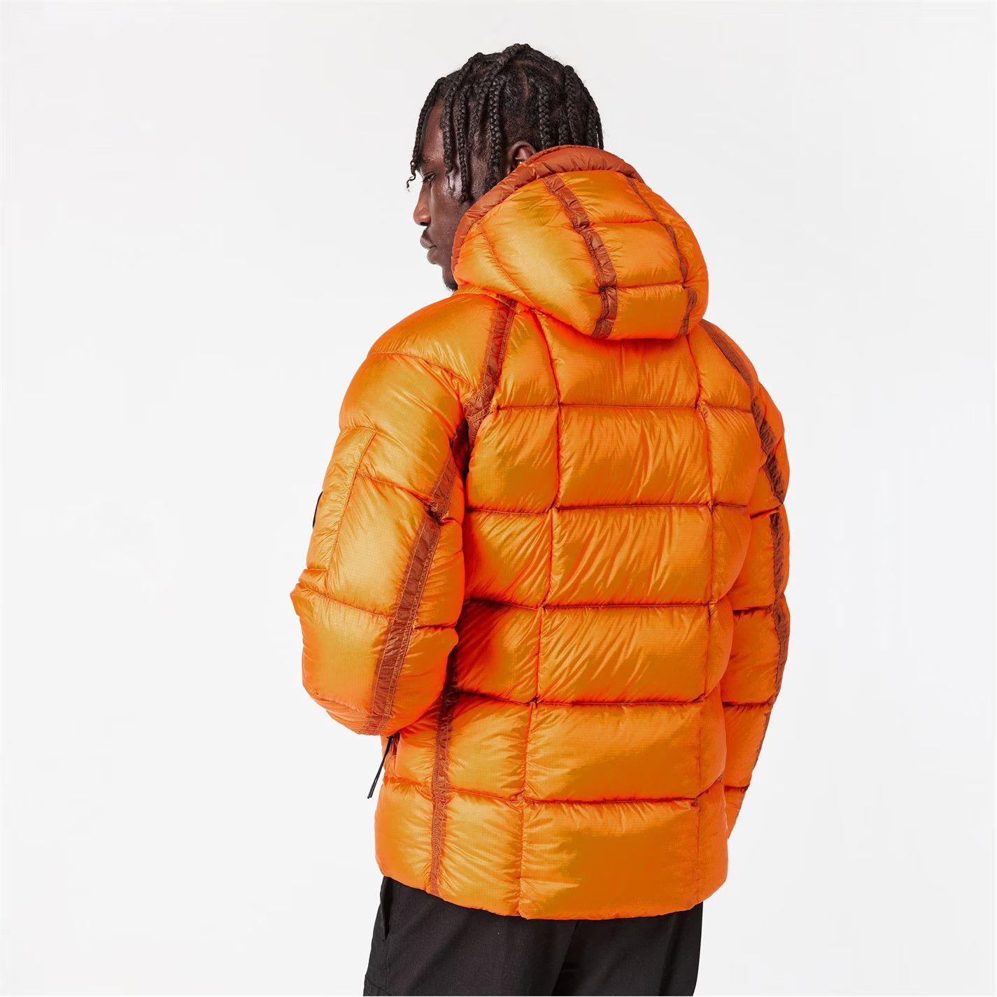 C.P. Company o1g2r1mq0426 Hooded Medium Puffer Jacket in Orange Size US S / EU 44-46 / 1 - 3 Thumbnail
