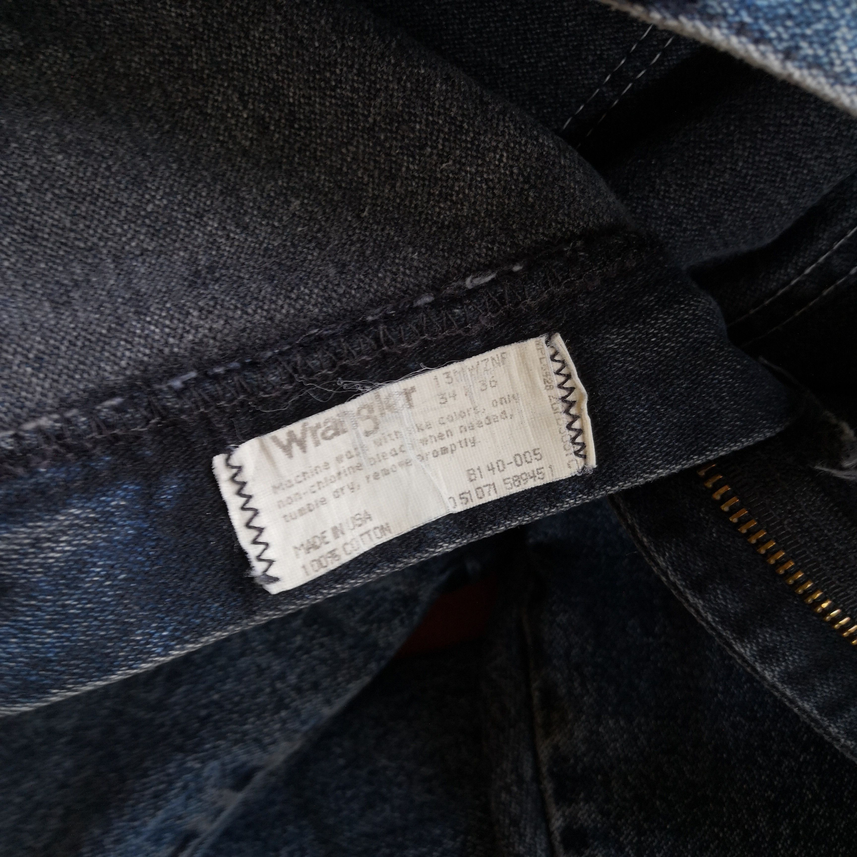 Wrangler Vintage 90s Wrangler Faded Denim Stone Wash Jeans Size US 32 / EU 48 - 7 Thumbnail