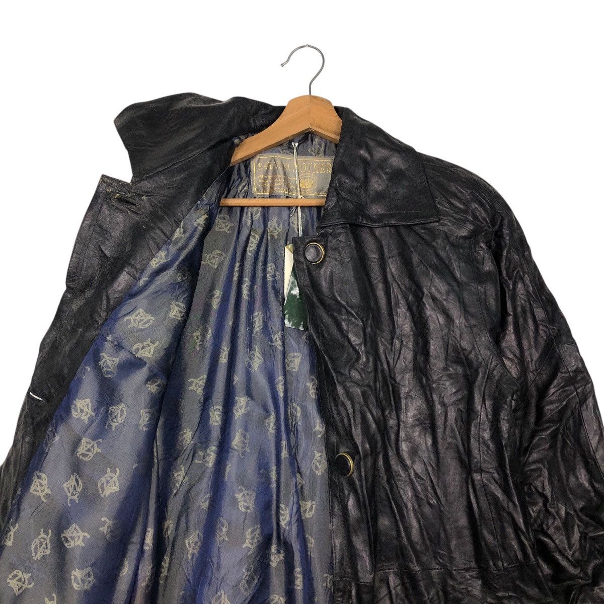 Japanese Brand 📌Vintage Leather Long Jacket Harajuku Mother Issey Miyake Size US M / EU 48-50 / 2 - 14 Thumbnail