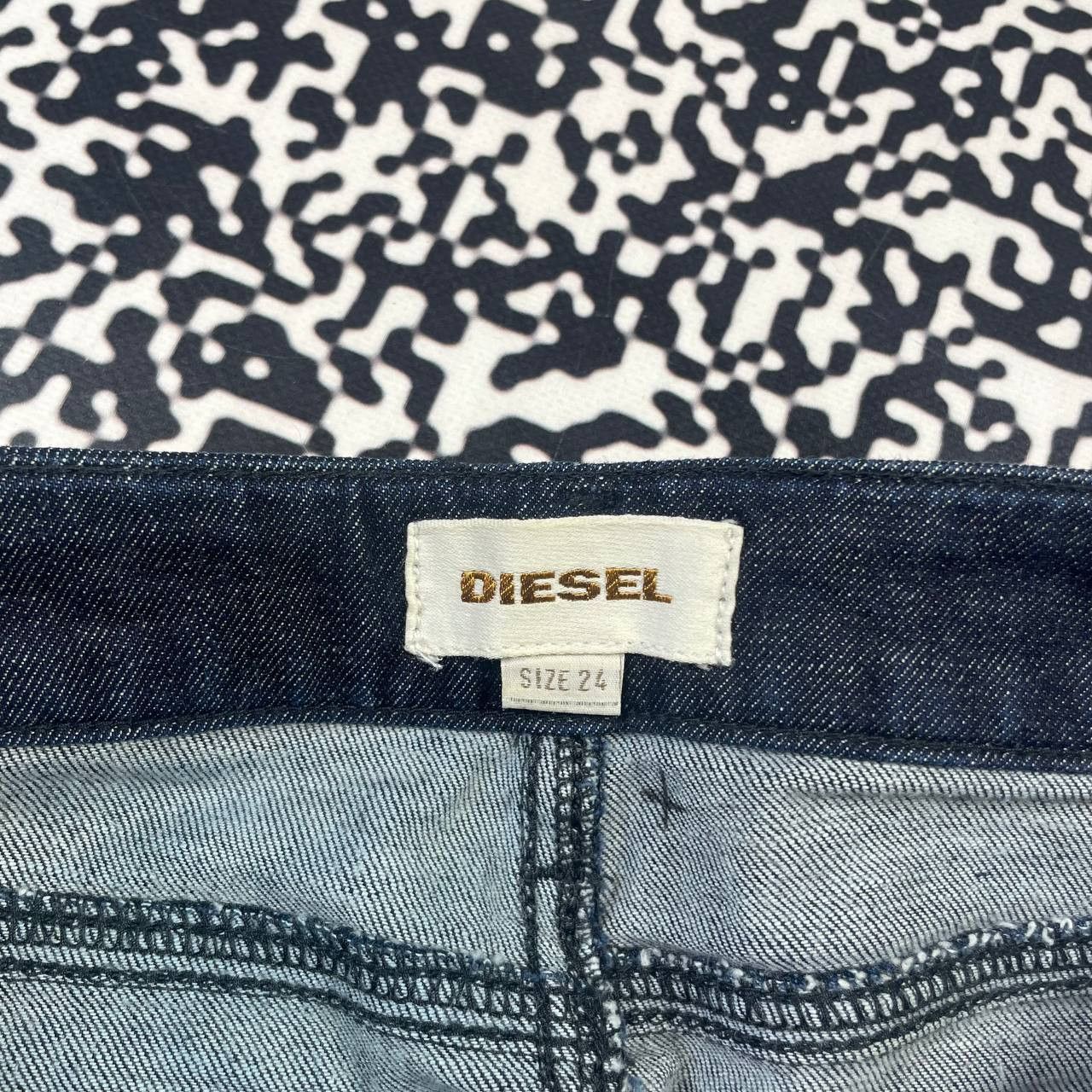 Diesel Vintage Y2K Diesel Japanese Style Casual Denim Midi Skirt Size 24" / US 00 / IT 34 - 13 Thumbnail