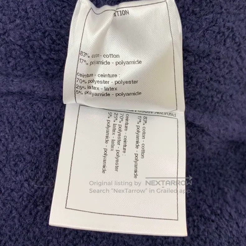 Chanel Chanel Cruise Series Dark Blue Cotton Casual Knitted Towel Size 25" / US 0 / IT 36 - 9 Thumbnail