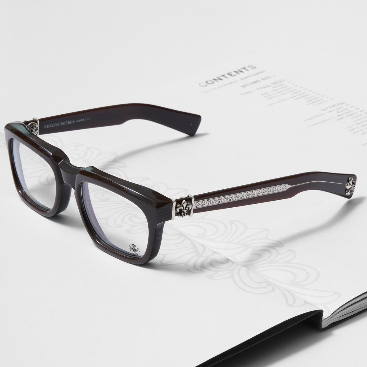 Chrome Hearts CHROME HEARTS SEE YOU IN TEA CLASSIC BROWN GLASSES Size ONE SIZE - 2 Thumbnail