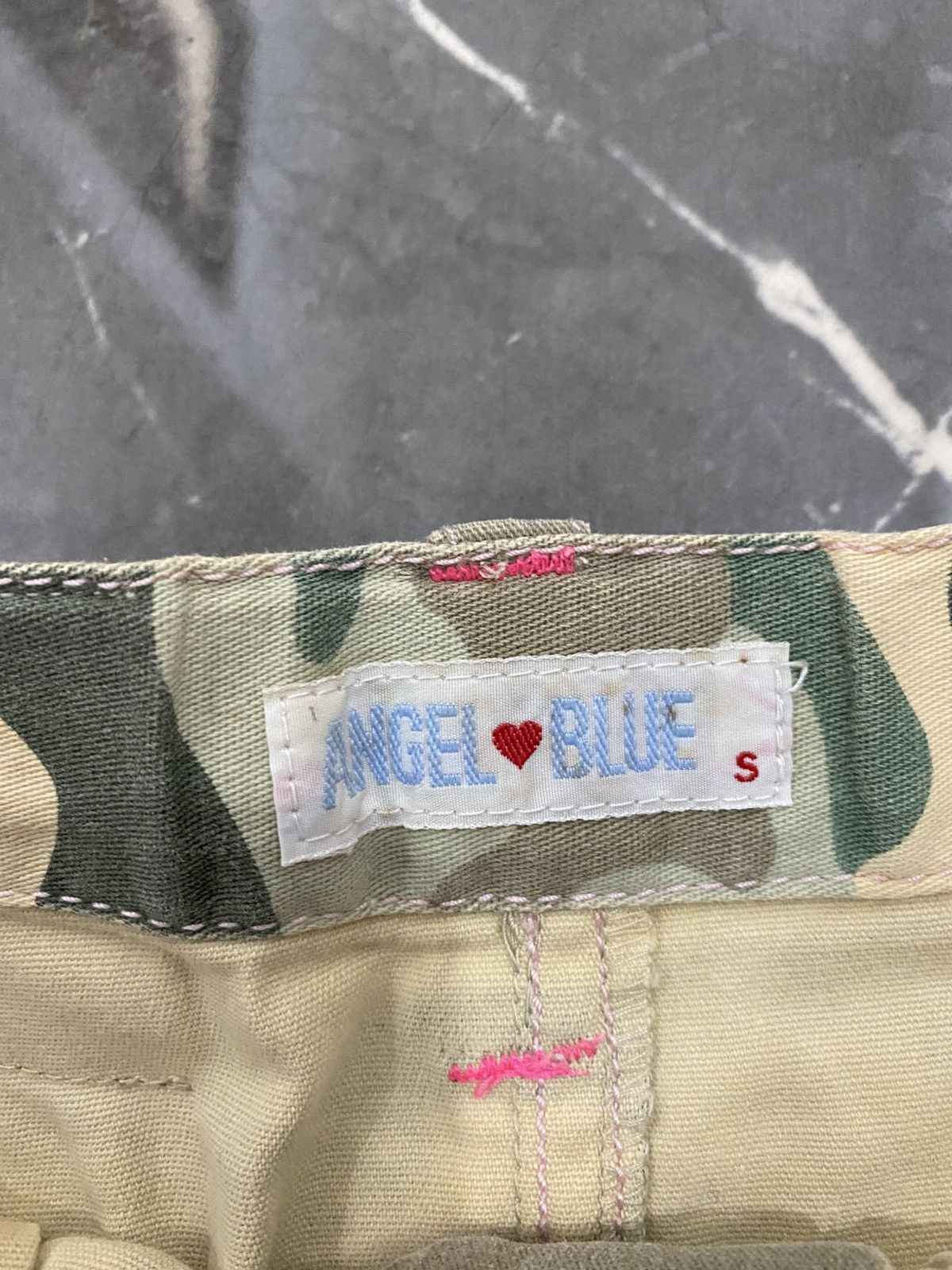Angel Blue × Hysteric Glamour × Japanese Brand Angle Blue Logo Camo Mini Skirt Size 24" / US 00 / IT 34 - 8 Thumbnail