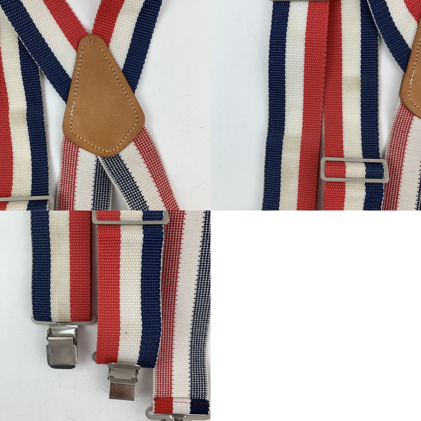Vintage VINTAGE Popular Mechanics Suspenders Braces Red White Blue Striped Made in USA Mens Unisex Americana Workwear 1980s 1990s Casual Everyday Authentic Size ONE SIZE - 8 Thumbnail