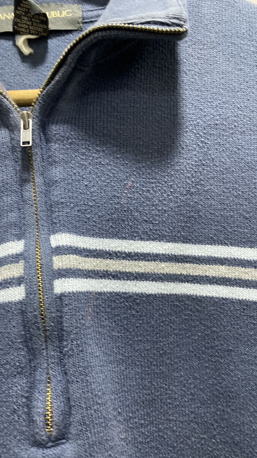 Japanese Brand × Vintage BANANA REPUBLIC KNIT HALFZIP SWEATER 90s Size US M / EU 48-50 / 2 - 6 Thumbnail