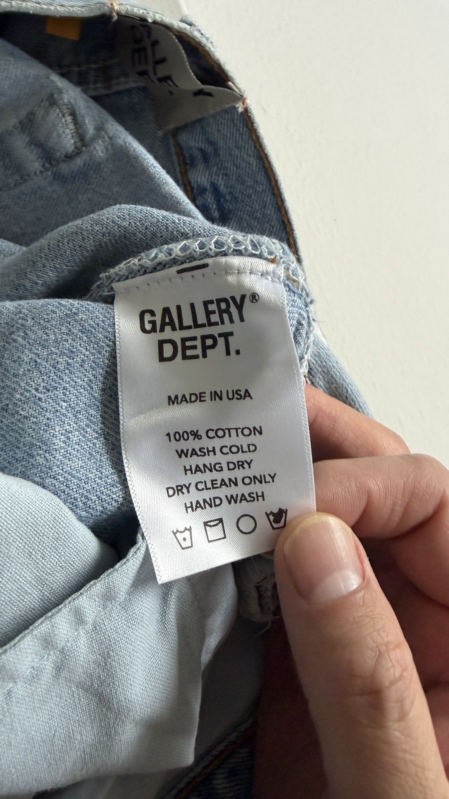 Gallery Dept. Gallery Dept. Light Blue Paint Splatter Flared Denim Men's Size US 33 - 13 Thumbnail