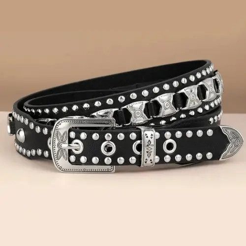 Other punk rock belt geometry pattern fashion Size ONE SIZE - 2 Thumbnail