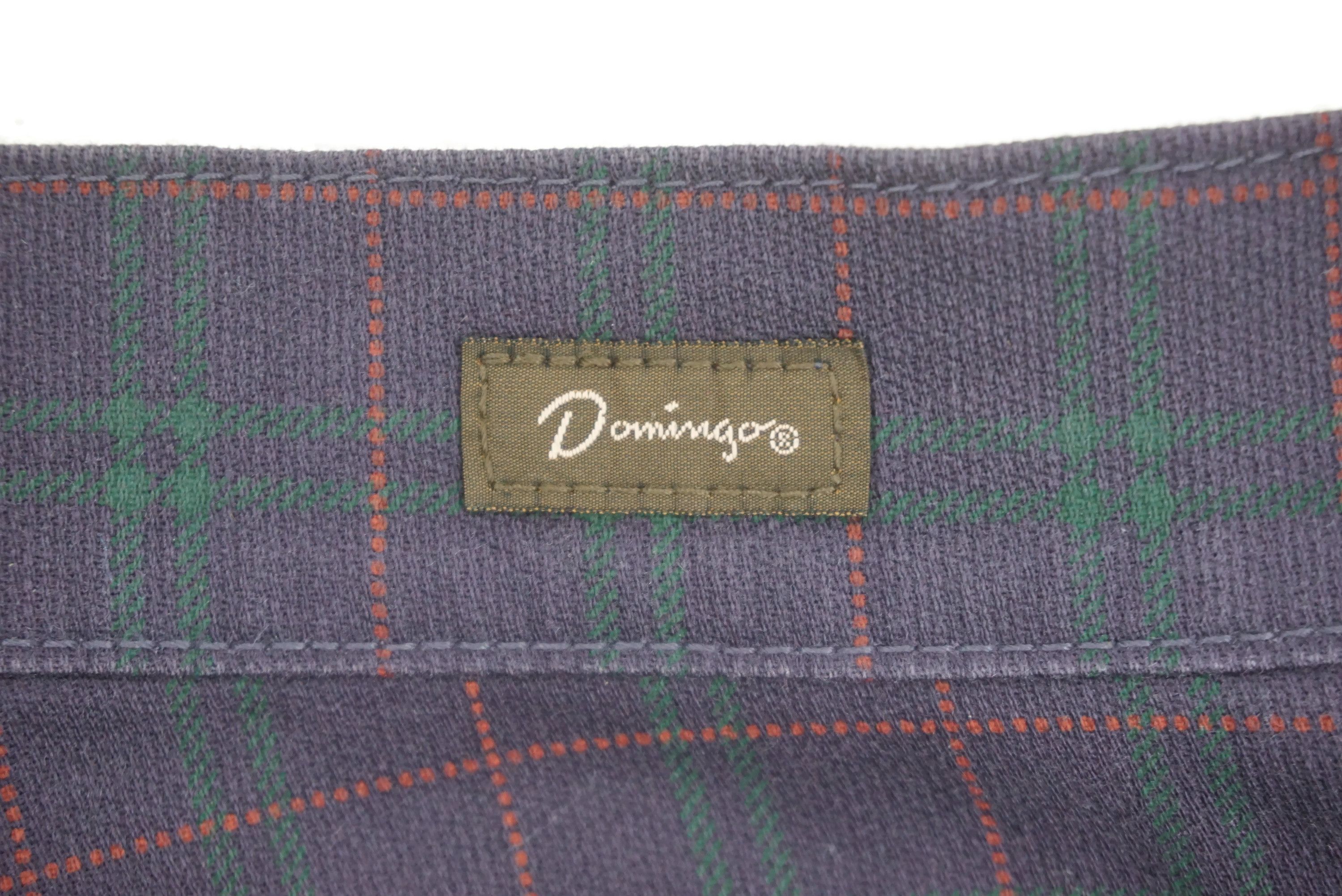 Japanese Brand Domingo Jeans fit W27xL32 Tartan Denim Made in Japan Size 27" / US 4 / IT 40 - 13 Thumbnail