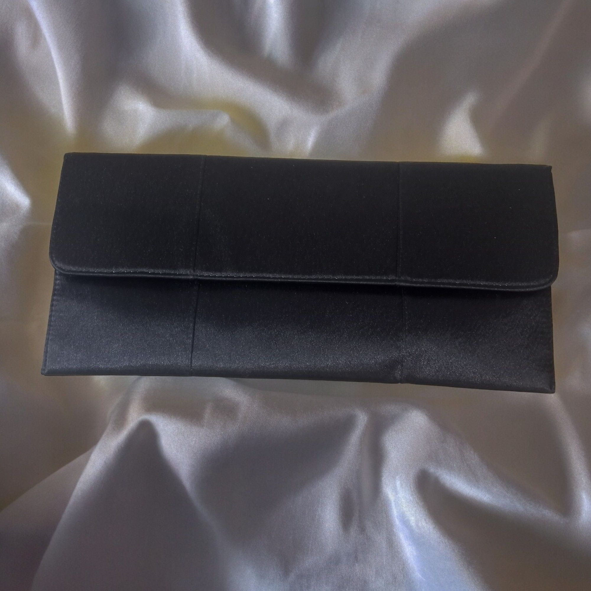 Other Bijoux Terner Black Satin Envelope Clutch Size ONE SIZE - 1 Thumbnail