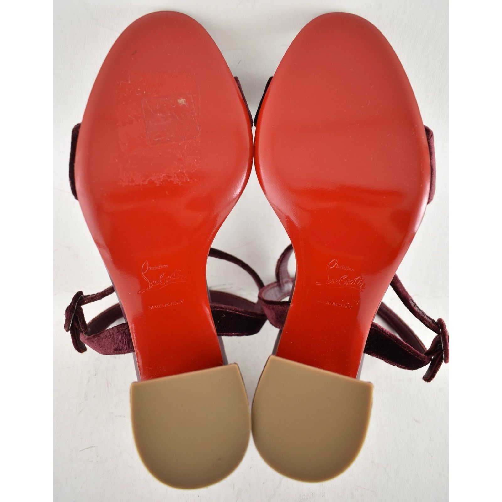 Christian Louboutin Christian Louboutin Miss Jane Sandal 85 Burgundy Red Size US 6.5 / IT 36.5 - 13 Thumbnail