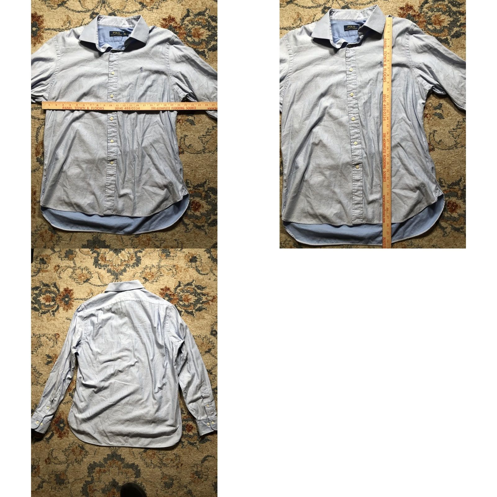 Polo Ralph Lauren VINTAGE Polo Ralph Lauren Shirt Mens 16.5 34/35 Light Blue Long Sleeve Button Down Pony Size US XL / EU 56 / 4 - 8 Thumbnail