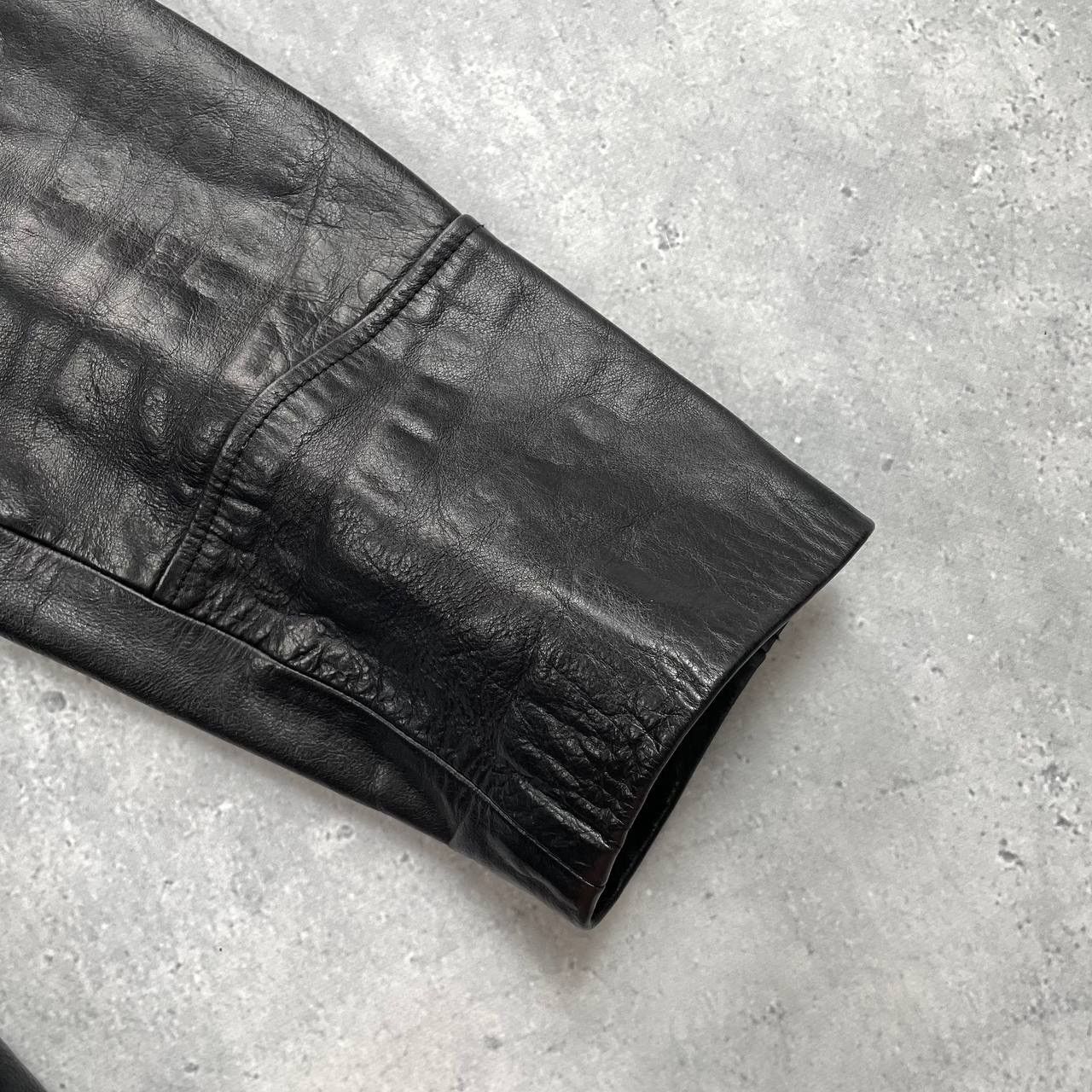 Kenzo Vintage Kenzo Homme Mid-Length Calf Leather Jacket Black L Size US L / EU 52-54 / 3 - 18 Thumbnail