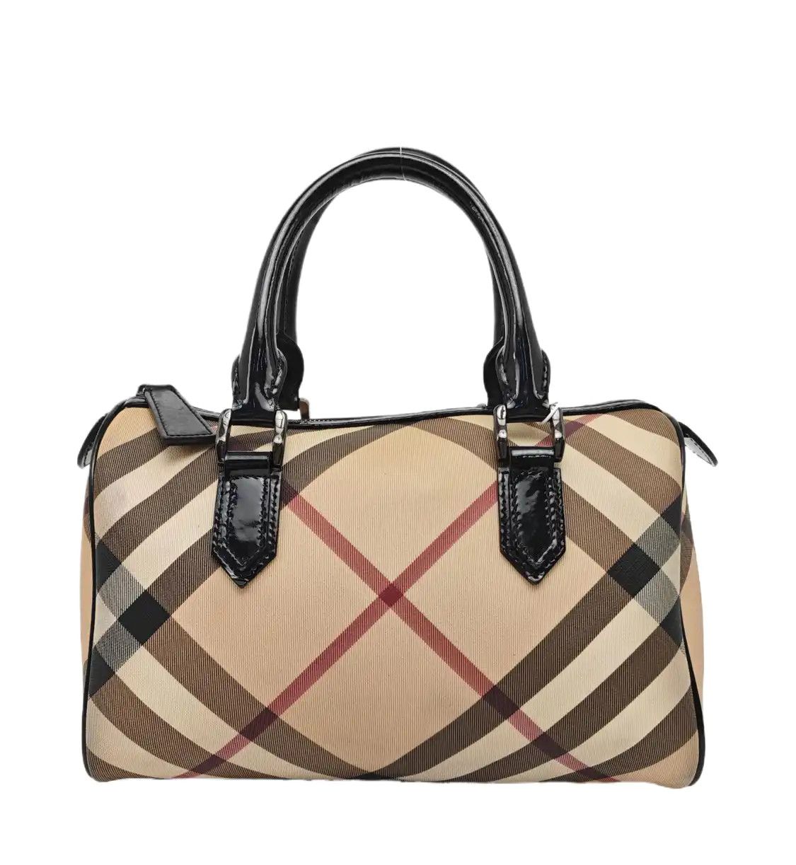 Burberry BURBERRY khaki coated canvas handbag ruthenium hardware Size ONE SIZE - 1 Thumbnail