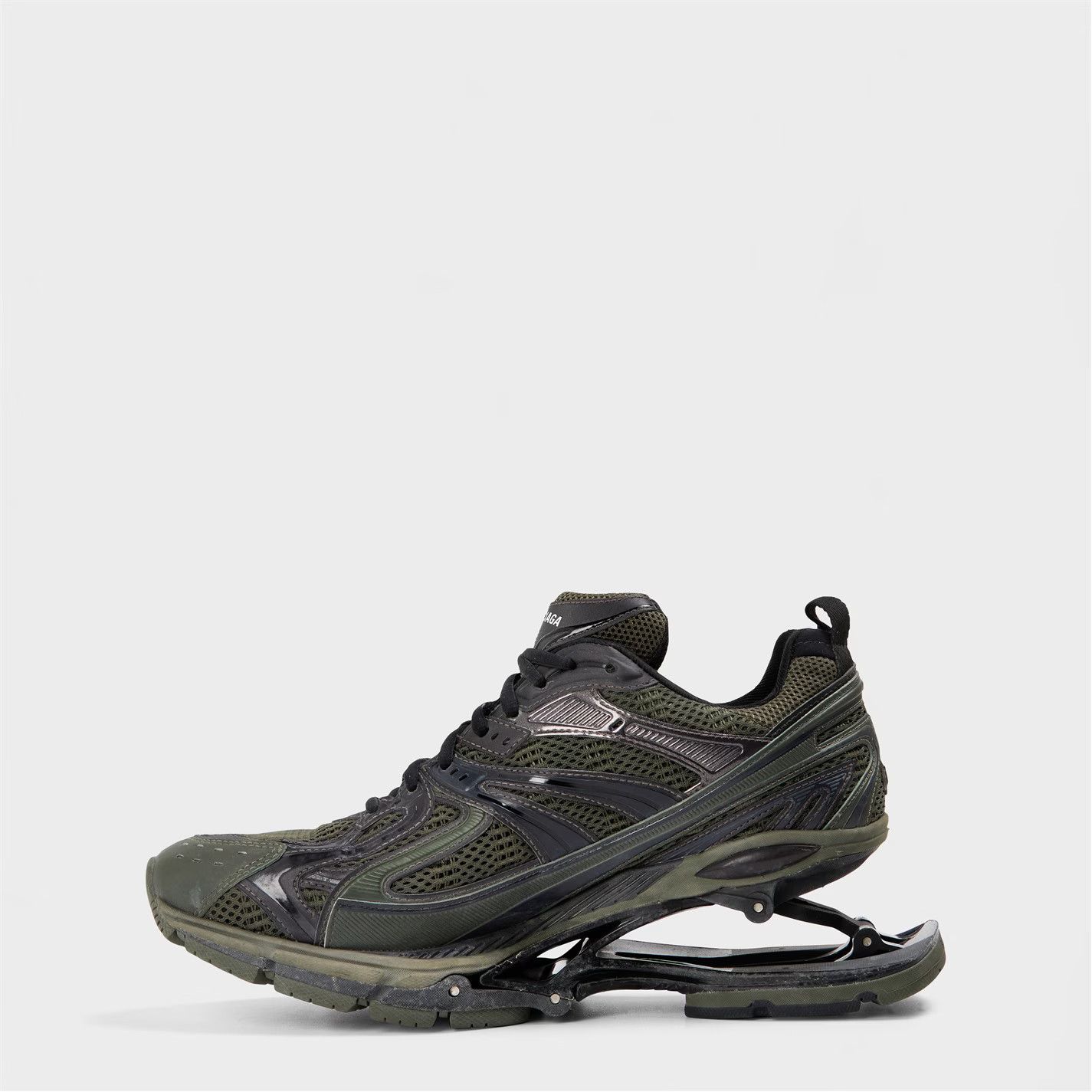 Balenciaga o1g2r1mq0226 Low-Top Trainers In Green Size US 12 / EU 45 - 2 Thumbnail