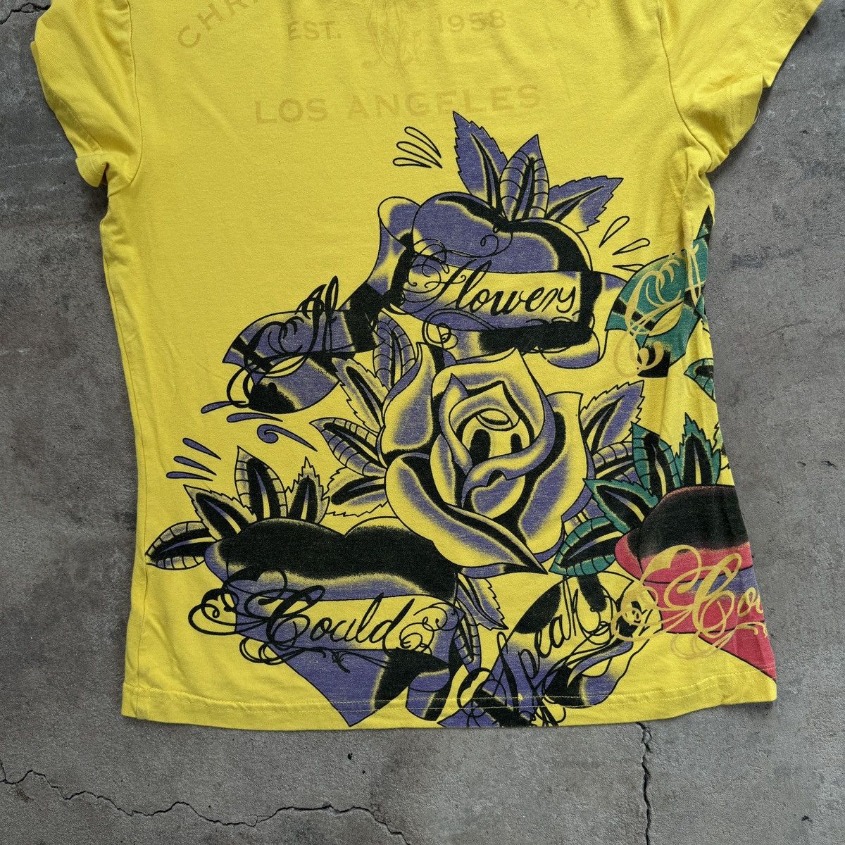 Christian Audigier Christian Audigier by Ed Hardy Printed Y2K T-Shirt Size M / US 6-8 / IT 42-44 - 4 Thumbnail
