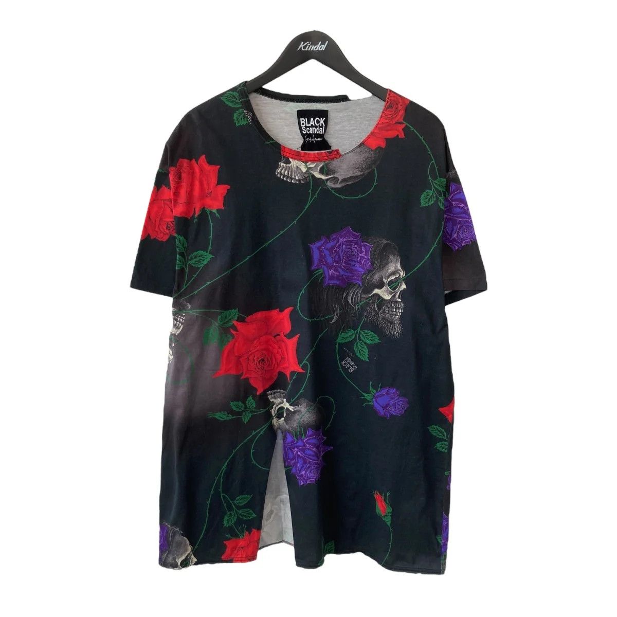 Yohji Yamamoto BLACK Scandal Yohji Yamamoto/ 18SS Skull Rose T-shirt Size US L / EU 52-54 / 3 - 1 Thumbnail