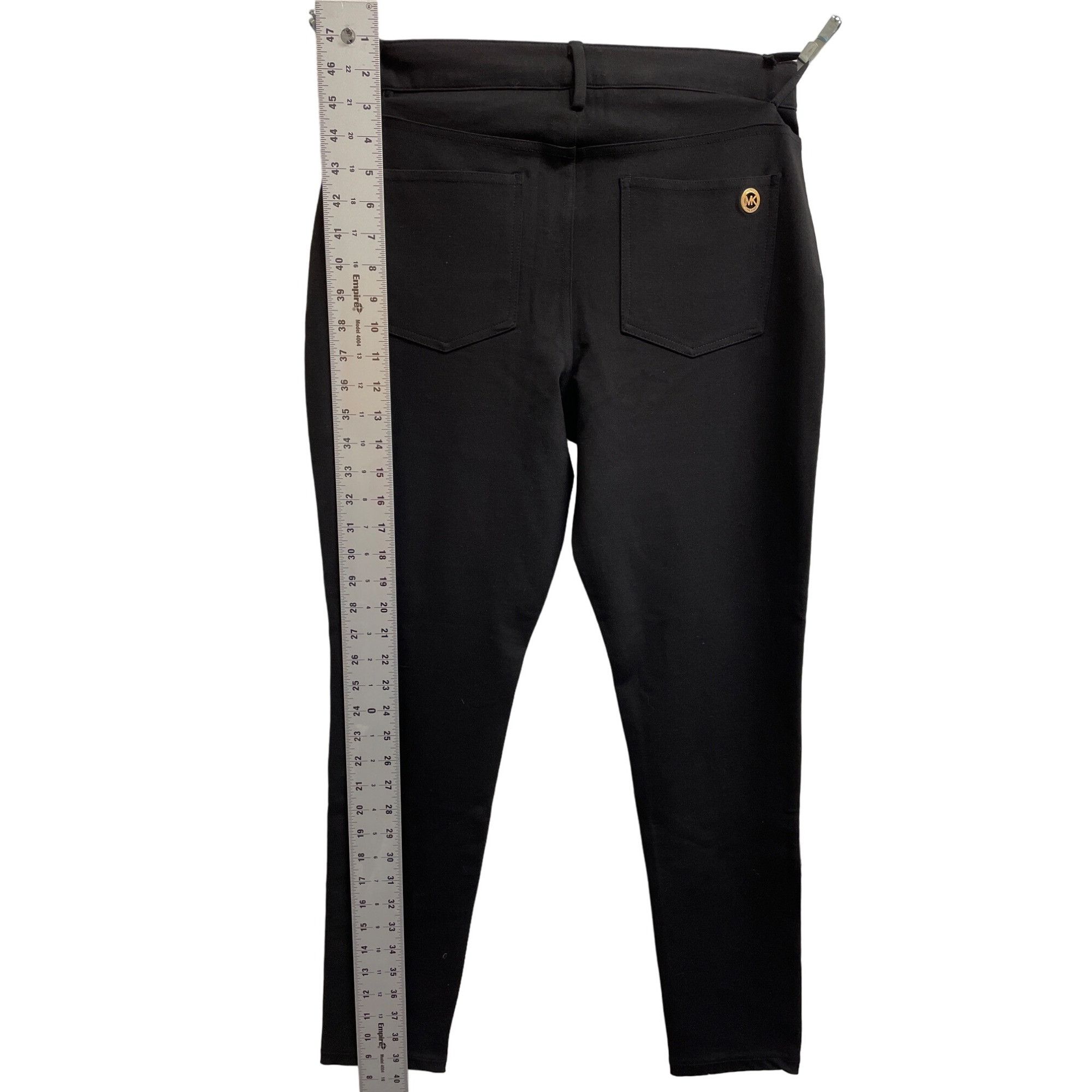 Michael Kors Michael Kors Women's Black Stretch Pants Size M SKU 1333 Size 29" - 3 Thumbnail