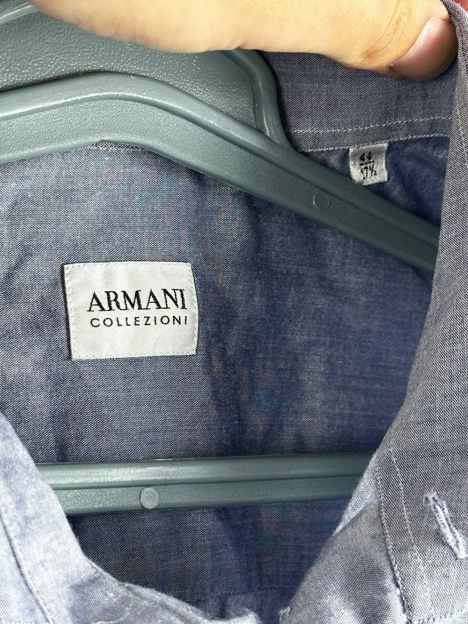 Armani Collezioni Armani Collezioni Point Collar Luxury Shirt Size US XL / EU 56 / 4 - 5 Thumbnail