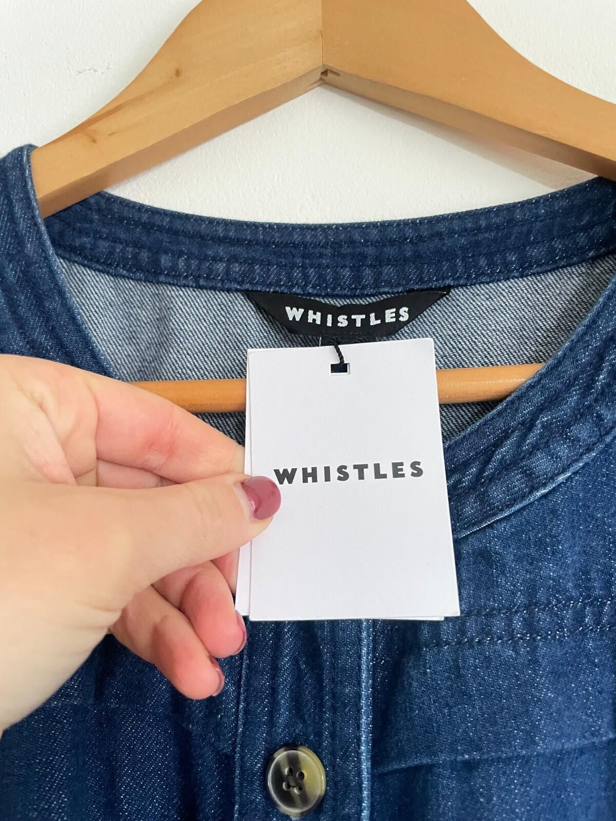Whistles Whistles Alana Denim Jumpsuit UK 16 BNWT RRP £149 Size 34" / US 12 / IT 48 - 8 Thumbnail