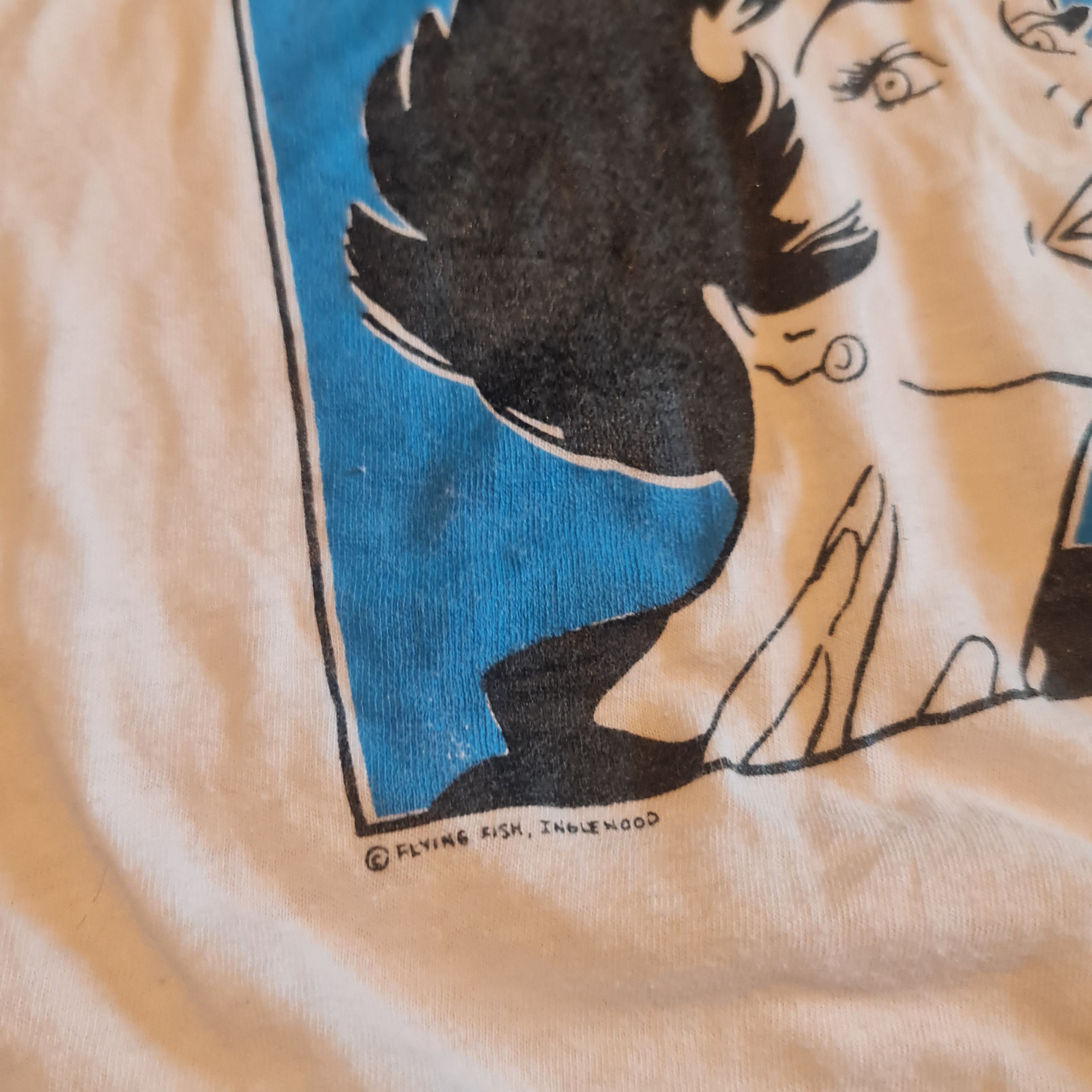 Vintage Vintage 80s Flying Fish , Ingle Wood Pop Art Tee Size US L / EU 52-54 / 3 - 3 Thumbnail