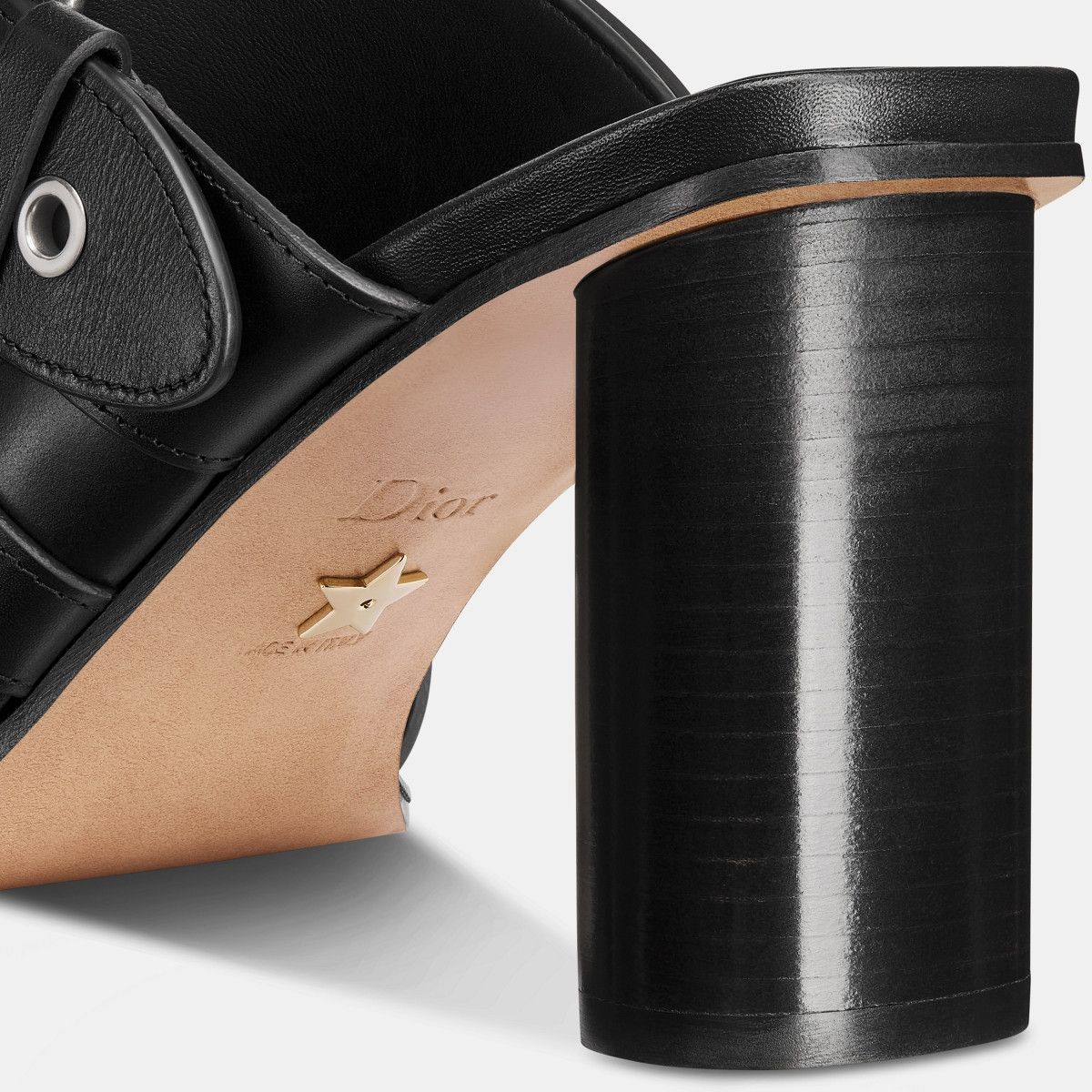 Dior o1bcso1str0226 Dior Punk Heeled Slide in Black Size US 7 / IT 37 - 4 Thumbnail