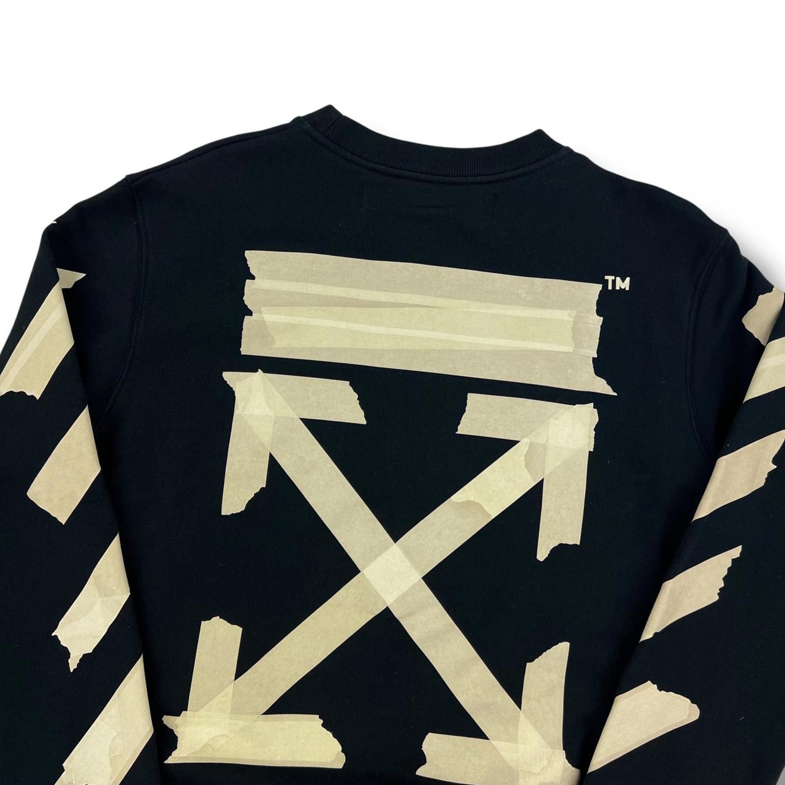 Off-White Off-White Tape Arrows Crew Sweatshirt Size US S / EU 44-46 / 1 - 1 Thumbnail
