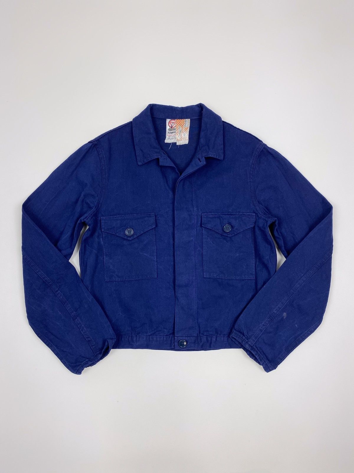 Vintage 1970’s Vintage Italian Two Pocket Boxy Work Jacket Size US XS / EU 42 / 0 - 1 Thumbnail